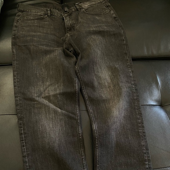 Skinny Fit Faded Black Jeans US 32/32 - Picture 2 of 4